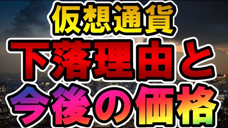 仮想通貨 下落理由と今後の価格