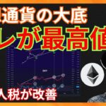 大底はアレが最高値の時！法人税が改善！ 仮想通貨ニュース+ ビットコイン イーサリアム リップル相場分析