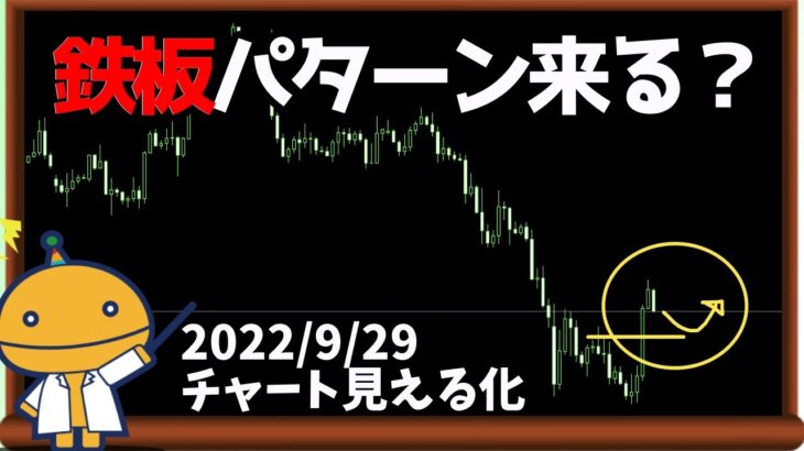 チャンス相場近づく【日刊チャート見える化2022/9/29(ドル円、ポンド円、ユーロドル、ポンドドル、ゴールド等)【FX見える化labo】