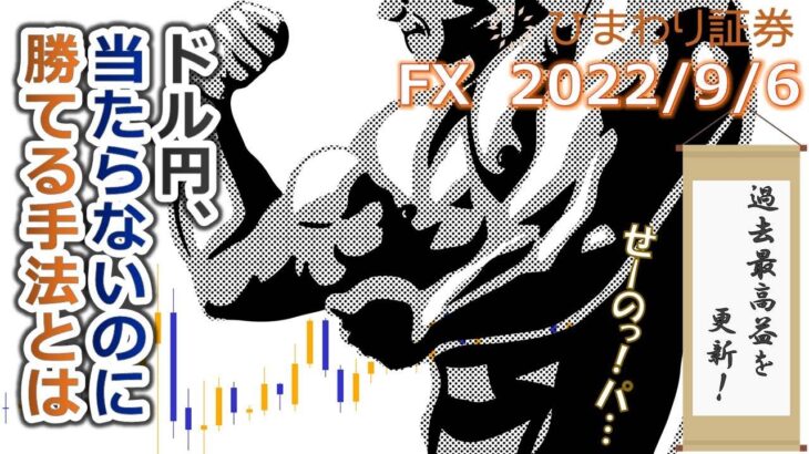 FX【ドル円予想】当たらないのに勝てる手法とは？誰でも実践できる鉄則があった！運用成績は過去最高益を更新！【ローソク足トレード手法】2022年9月6日のチャート分析