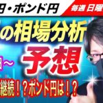 【来週のFX相場分析と予想】パウエルFRB議長利下げせず、ドル円は来週もドル買い優勢？ポンド円はどうなるのか！？ドル円とポンド円来週の反発ポイントを見極めろ（9月5日～9月9日分）