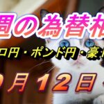 【TAKA FX】ユーロ円、ポンド円、豪ドル円の今週の為替相場の動きと来週の展望をチャートから解説。9月12日～