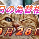 【TAKA FX】ドル、円、ユーロ、ポンド、豪ドルの為替相場の前日の動きをチャートから解説。9月28日