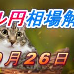 【TAKA FX】ドル円為替相場の今週の動きと来週の展望をチャートから解説。日経平均、NYダウ、金チャートも。9月26日～