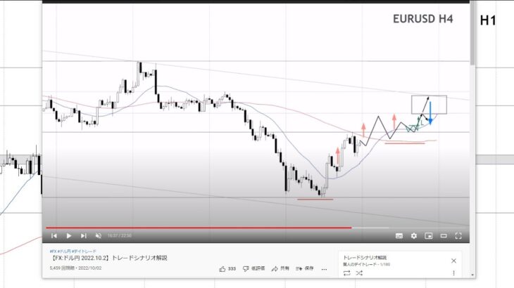 【FX:ドル円 2022.10.8】トレードポイント解説