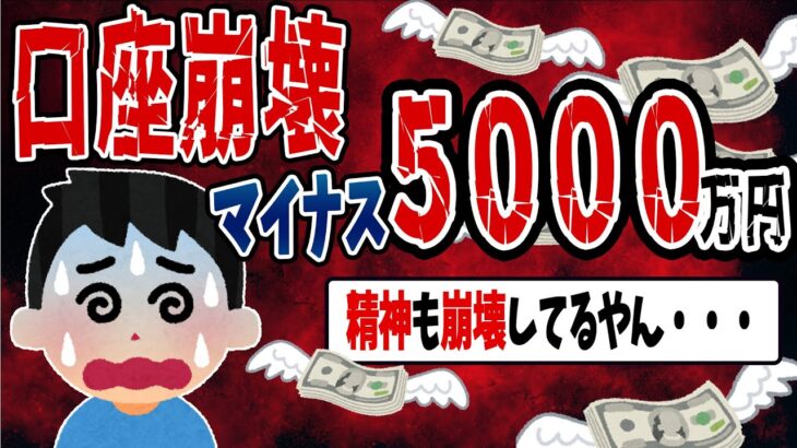 【FX・仮想通貨】５０００万円ロスカットして精神崩壊&口座崩壊…私はこうやって人生が狂いました！悲惨な体験談まとめ【ゆっくり解説】