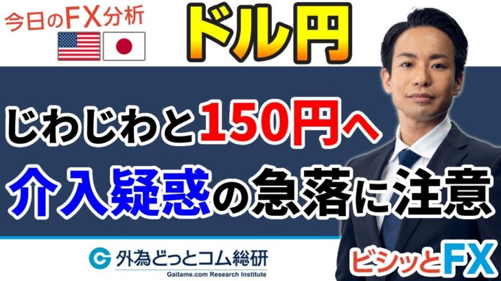 FX/為替予想「ドル/円、じわじわと150円へ！介入疑惑の急落に注意」5分でわかる今日のドル/円トレード戦略　2022/10/19