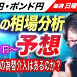 【来週のFX相場分析と予想】来週は米雇用統計、FOMCとイベント盛り沢山、日銀の為替介入はあるのか？週明けの方向性は？ドル円とポンド円来週の反発ポイントを見極めろ（10月31日～11月4日分）