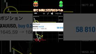 FXで簡単に稼げる睡眠投資法　#shorts