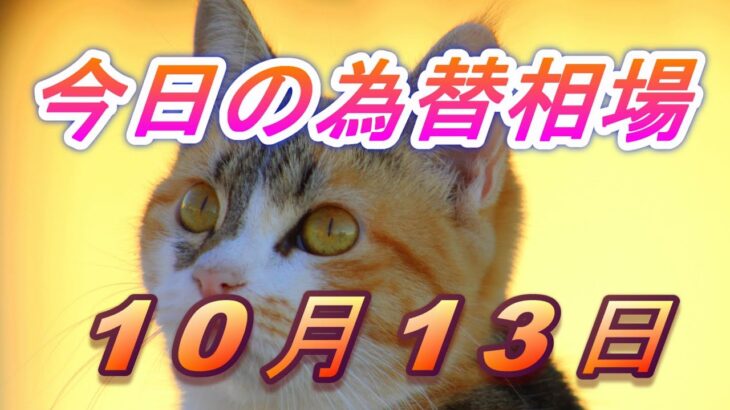 【TAKA FX】ドル、円、ユーロ、ポンド、豪ドルの為替相場の前日の動きをチャートから解説。10月13日