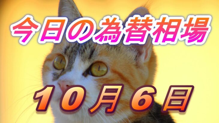【TAKA FX】ドル、円、ユーロ、ポンド、豪ドルの為替相場の前日の動きをチャートから解説。10月6日