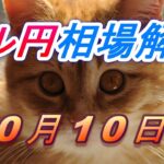 【TAKA FX】ドル円為替相場の今週の動きと来週の展望をチャートから解説。日経平均、NYダウ、金チャートも。10月10日～