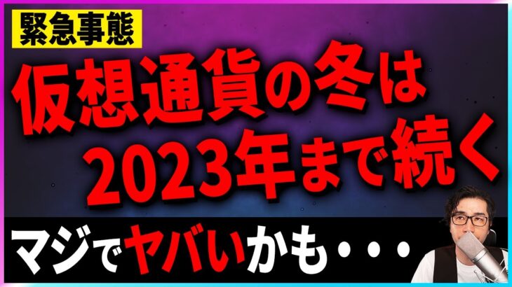 【暗号資産】仮想通貨の冬は2023年まで続く・・・【仮想通貨】【FTX】【投資】【副業】【初心者】
