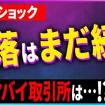 【暗号資産】仮想通貨が大暴落。FTXショックは続く。【投資】【副業】【初心者】