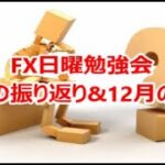 FX日曜勉強会 11月の振り返り&12月の展望！