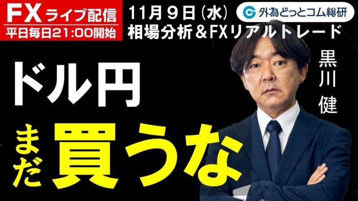 FX、ドル円まだ買うな、中間選挙後の値動き（2022年11月09日)
