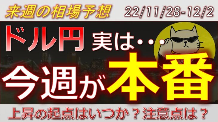 【ドル円最新予想】ドル円は崩落寸前？答えはノー！理由を簡単解説！来週の為替相場予想と投資戦略ご紹介！パウエル発言・雇用統計・PCE・ISM・雨宮副総裁発言にも注目！ (22/11/28週)【FX】