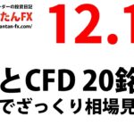 明日12月12日からのFXとCFD日足でざっくり相場見通し