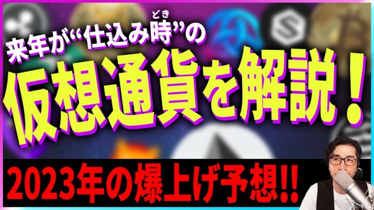 【暗号資産】来年2023年が”仕込み時”の仮想通貨を解説！【暗号通貨】【投資】【副業】【初心者】
