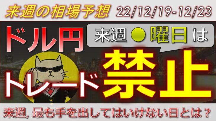 【ドル円最新予想】来週ドル円、●曜日だけはトレードするな！FOMC後ドル円伸びないのはなぜ？理由を簡単解説！来週の為替相場予想と投資戦略！PCE・消費者信頼感に注目！ (22/12/19週)【FX】
