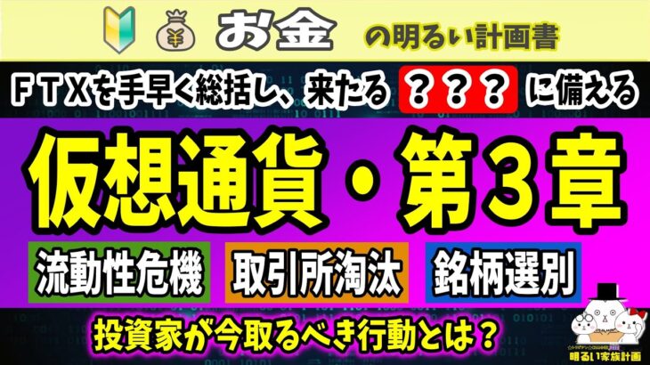 【FTXの次に備える】仮想通貨は第３章へ！『成熟期』に起こる新たなリスクを洗い出す！資産防衛のために貫くこと、最良の準備とは？　＃０９１　流動性危機　ISO20022　暗号資産　CEX　ウォレット