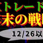 FXトレード戦略 12/26(月)以降　～今年も終わりますね～