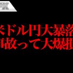 FX、ドル円大暴落！事故って大爆損しました。