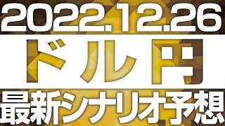 FXドル円最新シナリオ予想＆全エントリー先出し解説 ［2022/12/26］※2倍速推奨