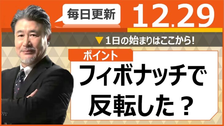 【FX｜相場分析】　フィボナッチで反転した？ 2022/12/29（木）