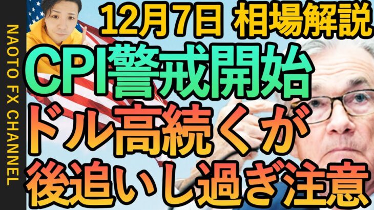 【FX  中国ゼロコロナ政策 CPI前調整加速でドル高】12月7日FX相場解説  (ドル円・ユーロドル・ポンド円 テクニカル分析  )