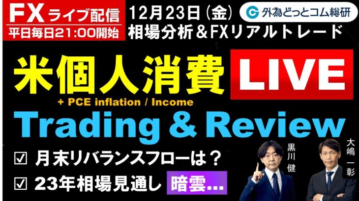 FX、23年相場見通し「暗雲」、月末リバランスフローは？ (2022年12月23日)