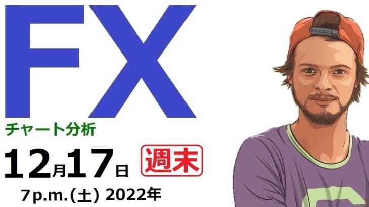 【FXチャート分析】7通貨ペア、今週の振返りと来週の戦略立て。ユーロドル売り、ドル円レンジ(2022.12.17)