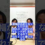 【FX】RSIについて　後編　ダイバージェンスとは、◯◯のお知らせ。トレンド反転を示してはいない。　#shorts