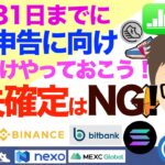 STEPN（ステップン）その他全ての仮想通貨！12月31日までに確定申告に向けてこれだけはやっておこう！損失確定はNG！