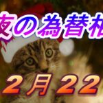 【TAKA FX】ドル、円、ユーロ、ポンド、豪ドルの為替相場の前日の動きをチャートから解説。12月22日