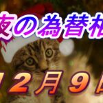 【TAKA FX】ドル、円、ユーロ、ポンド、豪ドルの為替相場の前日の動きをチャートから解説。12月9日