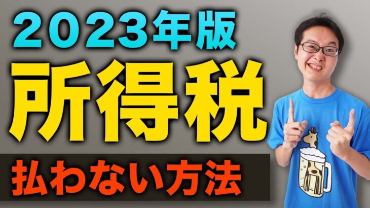 【2023年】最新情報！実はみんななやっている合法的な脱税！所得税をゼロにする方法！【改正版】