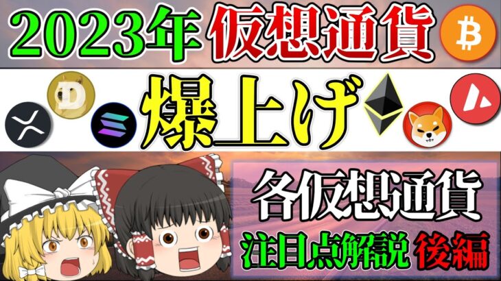 【2023年爆上げ】後編_各仮想通貨の注目すべき点を徹底解説