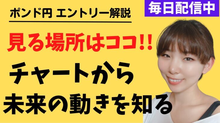 【FX】チャートから未来の動きを知る！ポンド円ショートの狙い場を解説　2023.01.24（火）