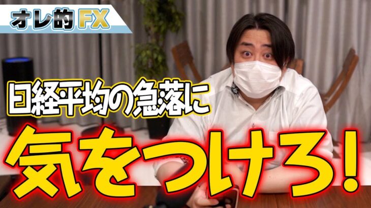 日経平均に気をつけろ！急落に巻き込まれるな！！