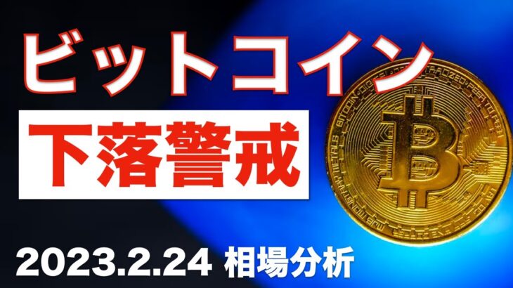 ビットコイン下落警戒！（相場分析2023年2月24日）
