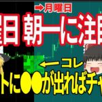 【勝率80以上！？】月曜朝のこのチャートパターンだけは見逃すな！！