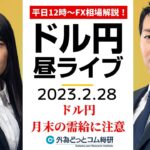 ドル/円、月末日の需給に注意【FX・為替市場の振り返り、今日の見通しをライブ解説】2023/2/28