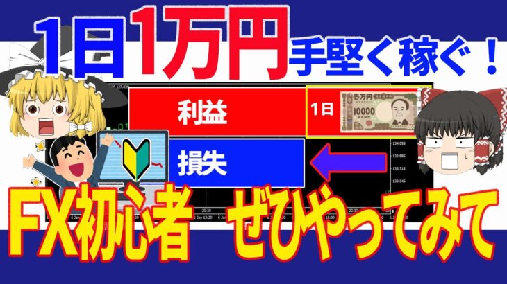 【1日1万円稼ぐ】FX初心者が手堅くトレードで成功する方法教えます！
