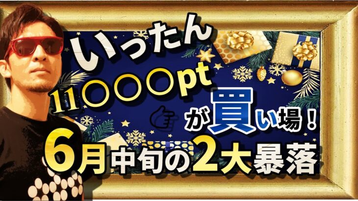 いったん『11,○○○pt』が買い場！6月中旬の２大『暴落』！！