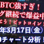 【社会人向け】【投資・暗号資産】2023年3月17日(金)20:00チャート分析！BTC強すぎる！