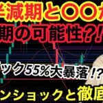 【リセッションは不可避?!】BTC半減期と〇〇が同時期の可能性?! NASDAQ 55%大暴落…リーマンショックと徹底比較！私の中長期考察 仮想通貨 米国株