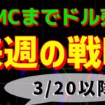 FOMCまでドル売り　来週のFXトレード戦略 3/20(月)以降