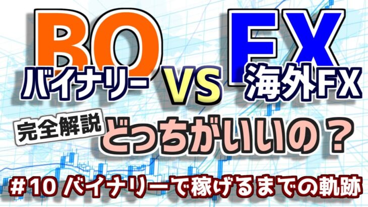 【バイナリー】FXとバイナリーはどっちがいいの？結論出ました！完全解説。