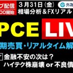 FX ライブ配信、金融不安の次は、ハイテク株崩壊 or 不良債権 (2023年3月31日)